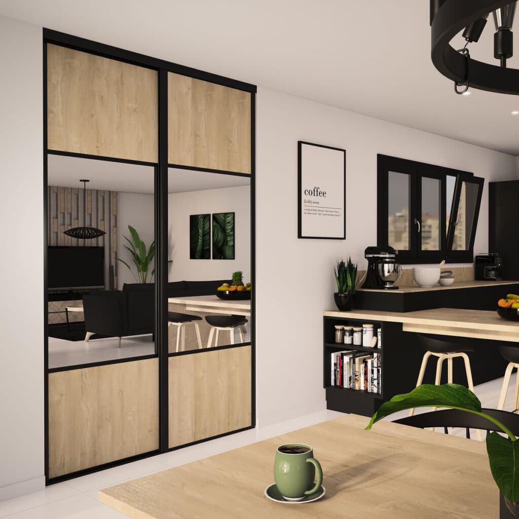 portes de placard coulissantes sur mesure